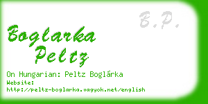 boglarka peltz business card